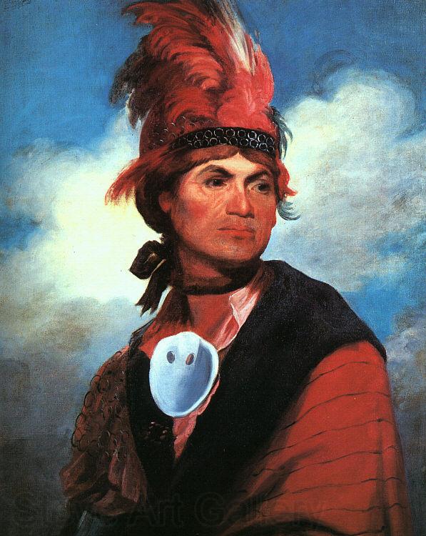Gilbert Charles Stuart Portrait of Joseph Brant Norge oil painting art